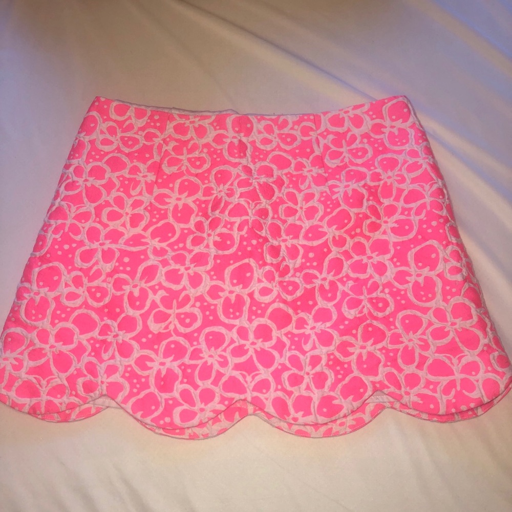 Lilly Pulitzer Pink Floral Skirt